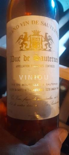 Bordeaux Sauternes Duc de Sauternes 1999