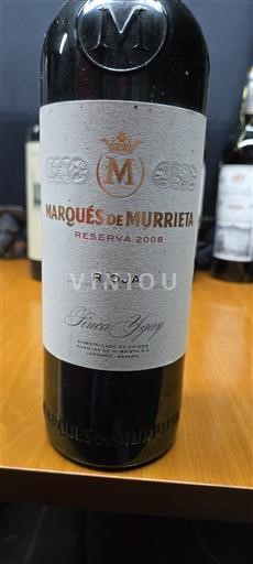 La Rioja rioja Marqués de Murrieta Finca Ygay Reserva 2008
