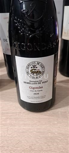 Rhônen laakso Gigondas Domaine Les Semelles de Vent Clos de Carra 2020