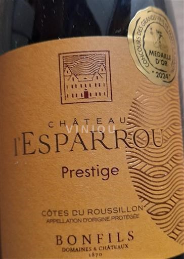Roussillon Côtes-du-roussillon Domaine BONFILS Domaine & Châteaux Millegrand Château L'Esparou - Prestige 2022
