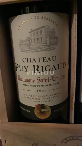 Bordeaux Montagne-saint-émilion Château Puy Rigaud 2018