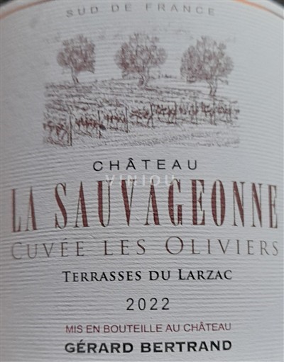 Languedoc Terrasses-du-larzac Gérard Bertrand Château La Sauvageonne - les oliviers 2022
