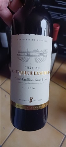 Bordeaux Saint-Émilion Grand Cru Château Chevalier Lescours 2016