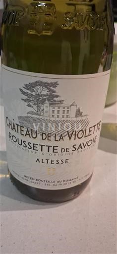 Savoie og Bugey Roussette de Savoie Château La Violette Altesse Ikke årgangsbestemt