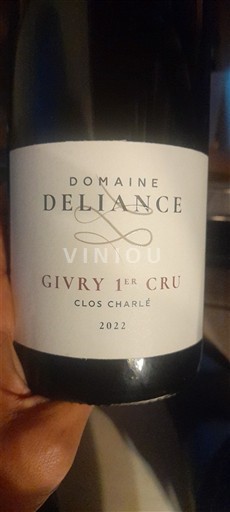 Burgundy Givry Premier Cru Domaine Liance Clos Charlé 2022