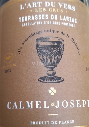 Languedoc Terrasses-du-larzac Calmel et Joseph L'art du Vers Les crus 2022