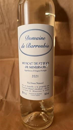 Languedoque Muscat de Saint-Jean-de-Minervois Domaine Barroubio 2021