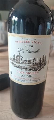 Tây Nam Cahors Clos Siguier Les Camille Vieilles Vignes 2020