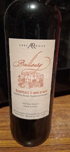 Roussillon Banyuls Abbè Rous Baillaury Neleten.