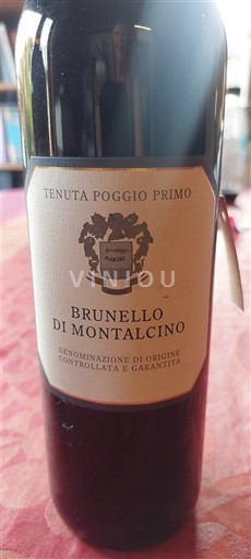 Toscana Brunello di Montalcino. Tenuta Poggio Primo Ei vuosikertaa