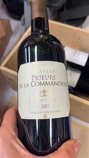 Бордо Помероль Château Prieurs de la Commanderie 2007