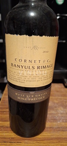 Roussillon Banyuls Cornet & Cie Mise Précoce 2014