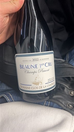 Burgundsko Nespecifikováno Premier Cru Domaine Clos de la Chapelle Champs Pimont 2022