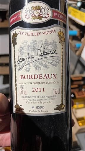 Bordeaux Jean-Luc Malanrie Les Vieilles Vignes 2011