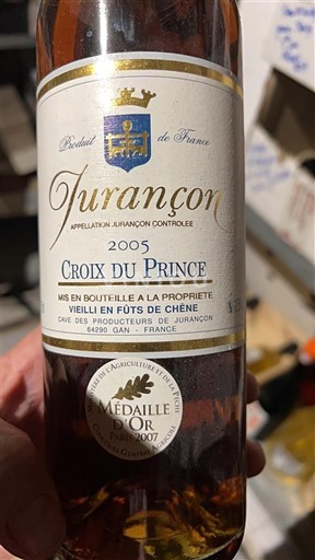South West Jurançon Cave des Producteurs de Jurançon Croix du Prince 2005