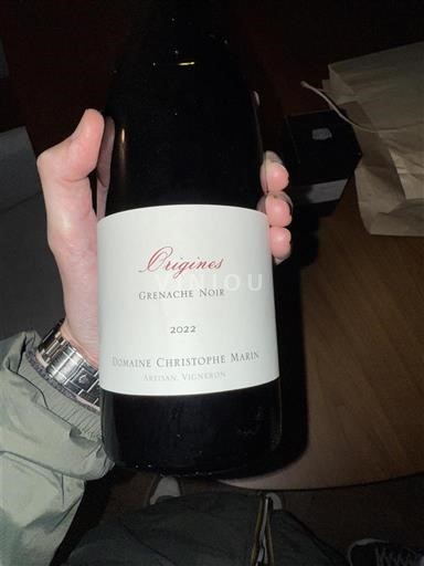 Roussillon Côtes-du-Roussillon Domaine Christophe Marin Origines Grenache Noir 2022