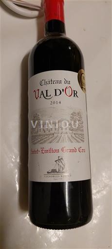 Bordeaux Saint-Émilion Grand Cru Château Val d'Or 2014