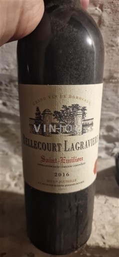 Bordeaux Saint-Émilion Bellecourt Lagravière 2016