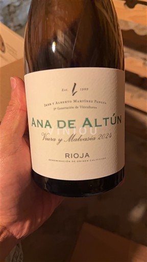Víno Blanc sec Ana de Altún Viura y Malvasía Altún 2024 Španelsko La Rioja rioja DO