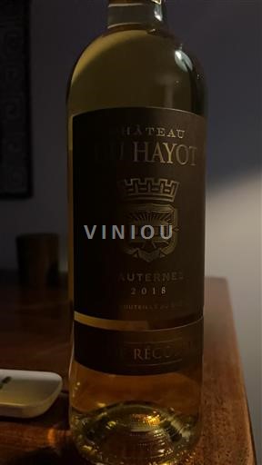Bordeaux Sauternes Château Hayot 2018