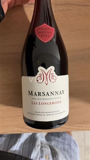 Bourgogne Marsannay Château Marsannay Les Longeroies 2021