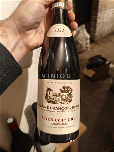 Burgundy Volnay Premier Cru Domaine François Buffet Champans 2022