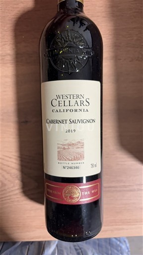 Vùng trồng nho được cấp phép California Không được chỉ định Western Cellars 2019