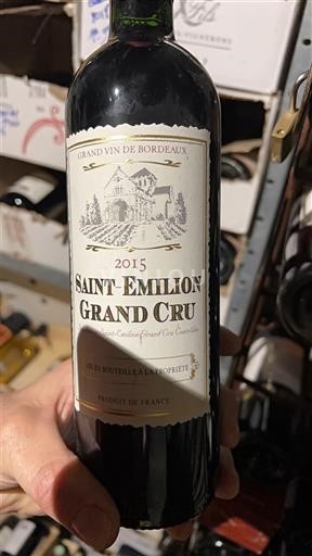 Bordeaux Saint-Émilion Grand Cru Produit de france 2015