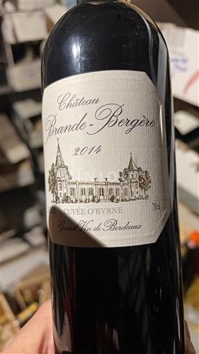 Bordeaux Bordeaux Supérieur Château Brande-Bergère O'Byrne 2014