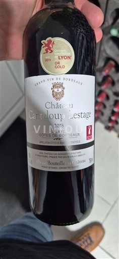 Burdeos Blaye-Côtes de Burdeos Château Canteloup Lestage 2018
