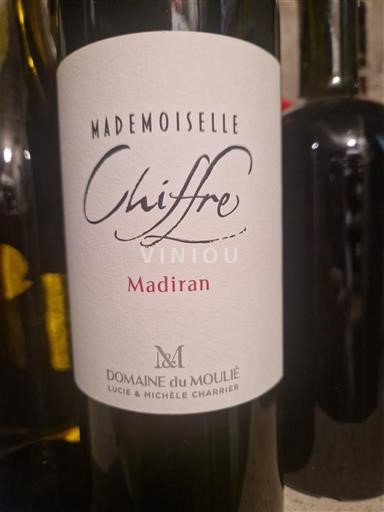 Sudoeste Madiran Domaine Moulié Mademoiselle Chiffre 2020