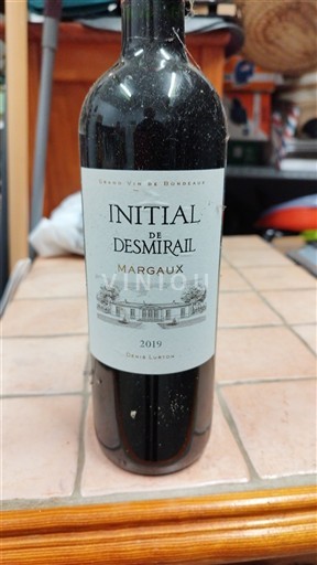 Bordeaux Margaux Desmirail Initial de Desmirail 2019