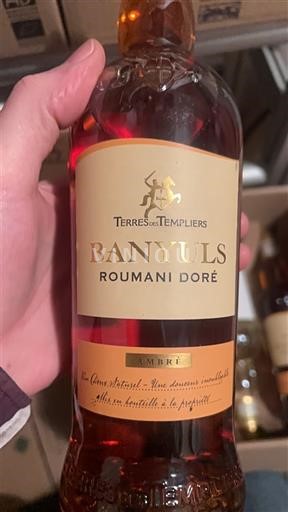 Roussillon Banyuls Terres des Templiers Roumani Doré 2023