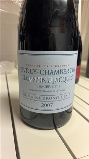 Burgundsko Gevrey-Chambertin Premier Cru Domaine Bruno Clair Clos Saint-Jacques 2007