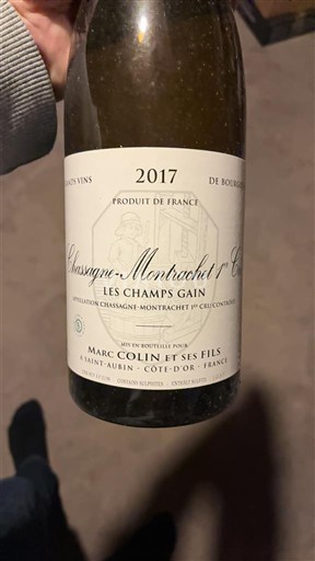 Borgoña Chassagne-Montrachet Premier Cru Marc Colin et ses Fils Les Champs Gain 2017