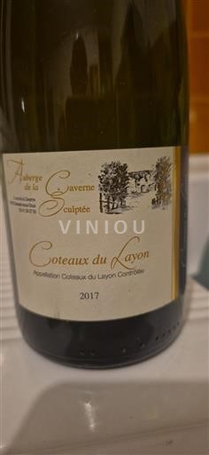 Vini Blanc moelleux Auberge de la Caverne Sculptée 2017 Francia Valle della Loira Coteaux-du-Layon AOC