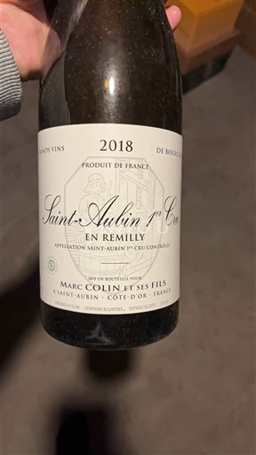 Borgoña San Aubin Premier Cru Marc Colin et ses Fils En Remilly 2018