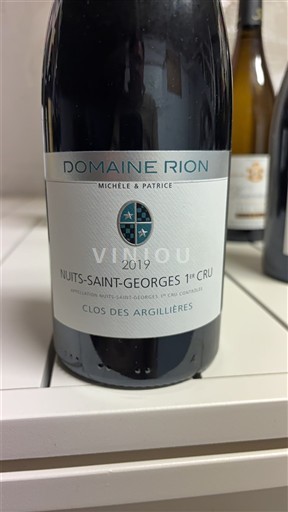 Borgoña No especificado Premier Cru Domaine Rion Clos des Argillières 2019