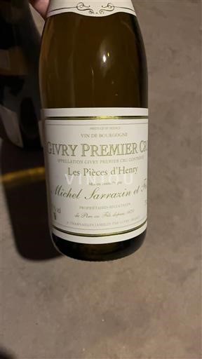 Burgundy Givry Premier Cru Michel Sarrazin et Fils Les Pièces d’Henry 2024