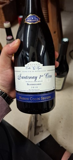 Borgonha Santenay Premier Cru Maison Colin Seguin Beauregard 2018