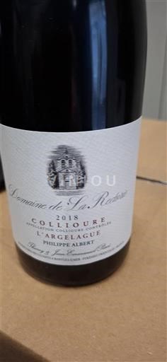 Roussillon Collioure Domaine de La Rectorie L'Argelague 2018