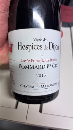Bourgondië Pommard Premier Cru Hospices de Dijon Prieur Louis Bernier 2013