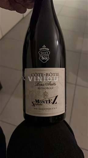 Rhône-dalen Côte-rôtie Domaine Monteillet Bons Arrêts Monopole 2022