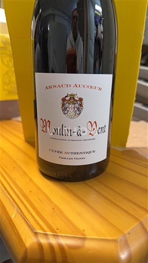Beaujolais Moulin-à-vent Arnaud Aucoeur Authentique Vieilles Vignes 2022