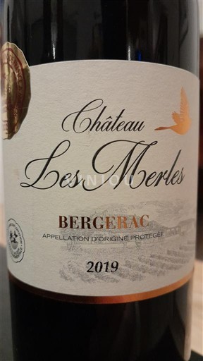 Sydväst Bergerac Château Les Merles 2019