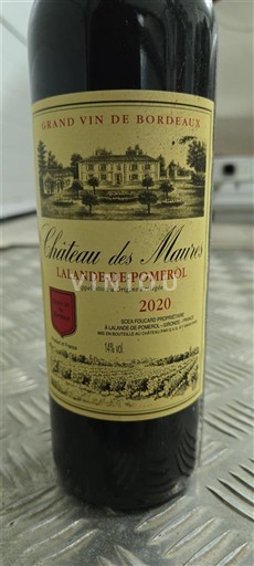 Bordeaux Lalande-de-Pomerol Château S Maures 2020