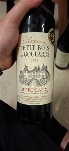 Bordeaux Château Petit Bois des Goulards 2012