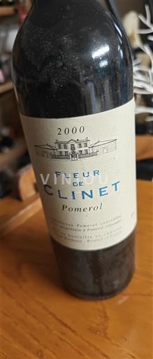 Bordeaux Pomerol Château Clinet Fleur de Clinet 2000