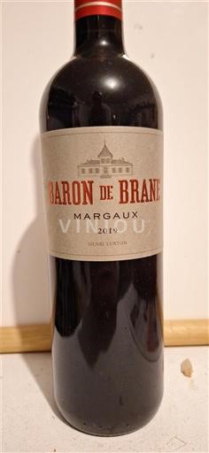 Bordeaux Margaux Baron de Brane 2019