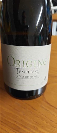 Valle del Rodano Côtes-du-Rhône Templiers Origine Senza annata